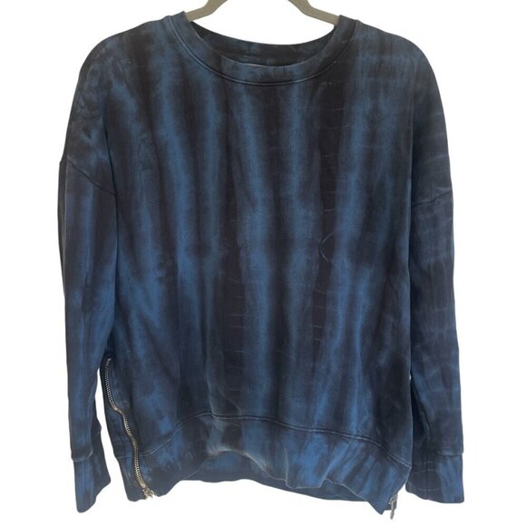 Sundry for Evereve Women's Oversized Tie-Dyed Sweatshirt Zip Pullover | Size 0 - Picture 6 of 8